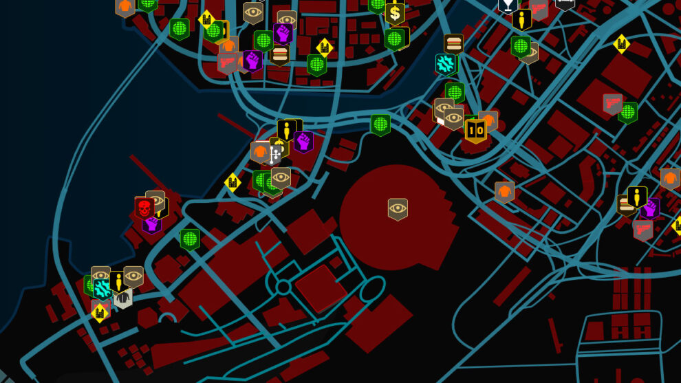 Cyberpunk 2077 Phantom Liberty Interactive Map Updated